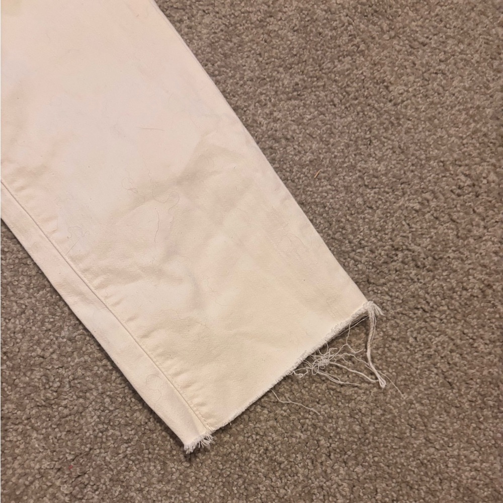 J Crew High Rise Vintage Straight Jeans White - Picture 2 of 5